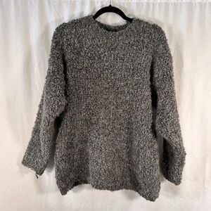 Beautiful vintage Gleneden Wool Blend Sweater - Men's Medium Grey Knit